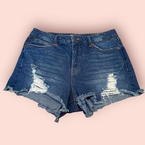 Sofía‎ Jeans by Sofía Vergara Distressed Denim Shorts (Size 8)